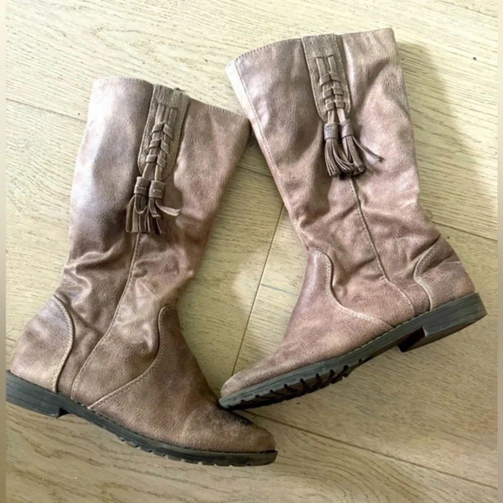 Harper Canyon girls tall brown boots size 12